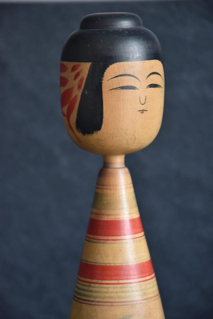 Tsugaru Kokeshi Doll By Zenji Sato