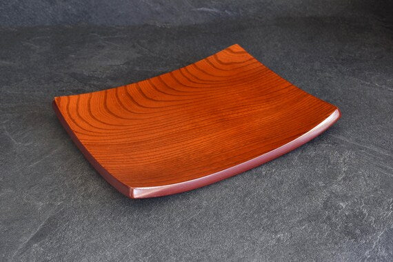 Keyaki Zelkova Wood Serving Tray