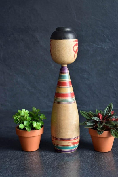 Tsugaru Kokeshi Doll By Zenji Sato
