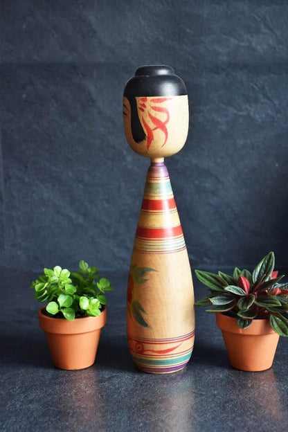 Tsugaru Kokeshi Doll By Zenji Sato