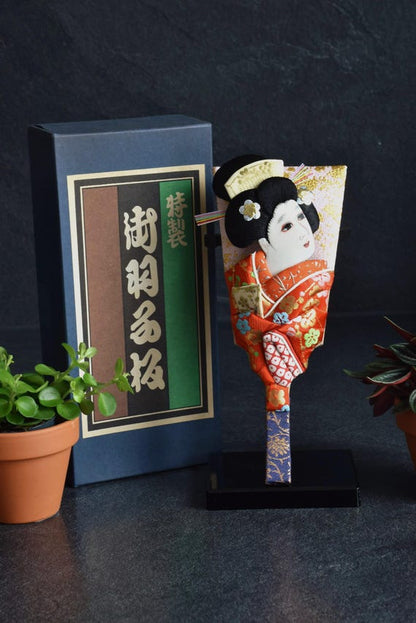 Hagoita Battledore With Kimono Doll
