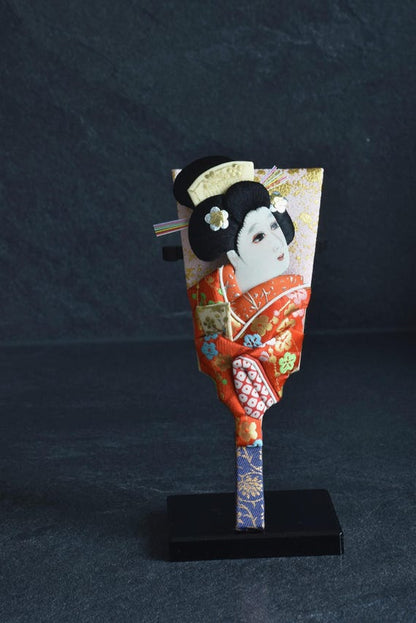 Hagoita Battledore With Kimono Doll
