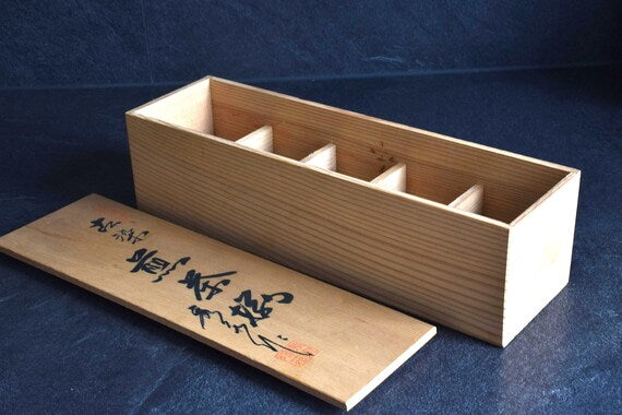 Japanese Kiribako Wooden Box With Calligraphy
