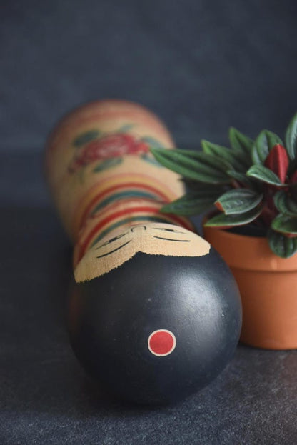 Tsugaru Kokeshi Doll By Senzo Mori