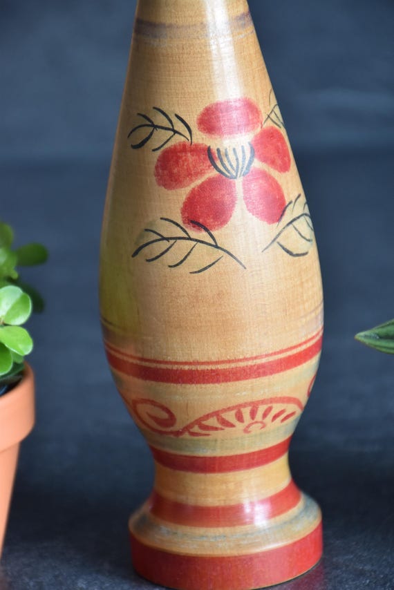 Tsugaru Kokeshi Doll By Senzo Mori