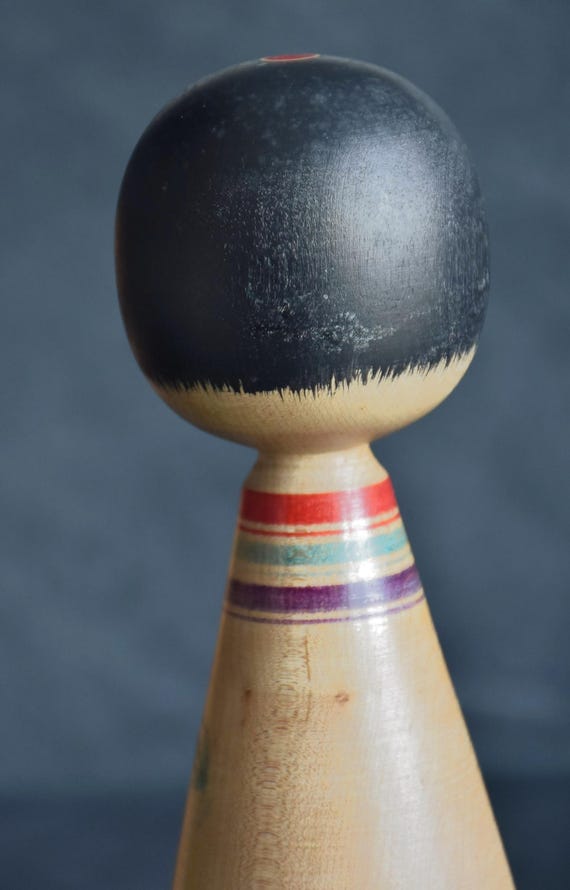 Tsugaru Kokeshi Doll By Senzo Mori
