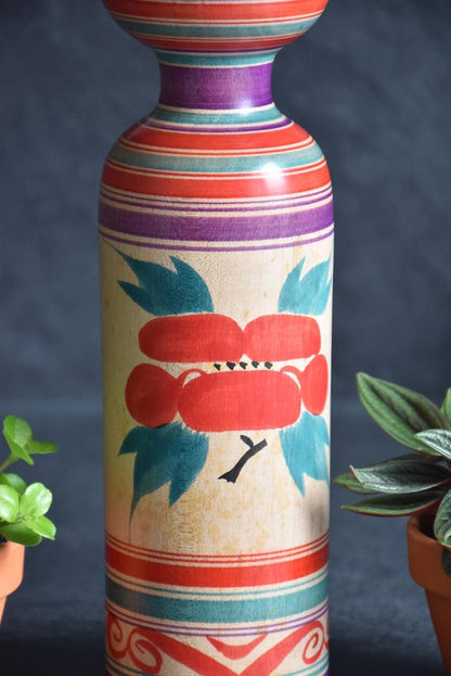 Tsugaru Kokeshi Doll By Rokuchishu Abo