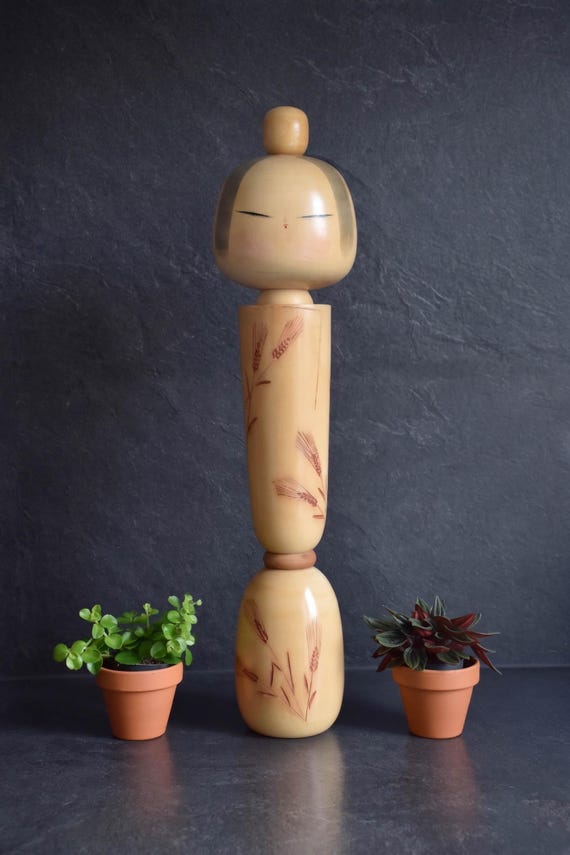 Sadao Kishi Spirit Of Wheat Kokeshi Doll