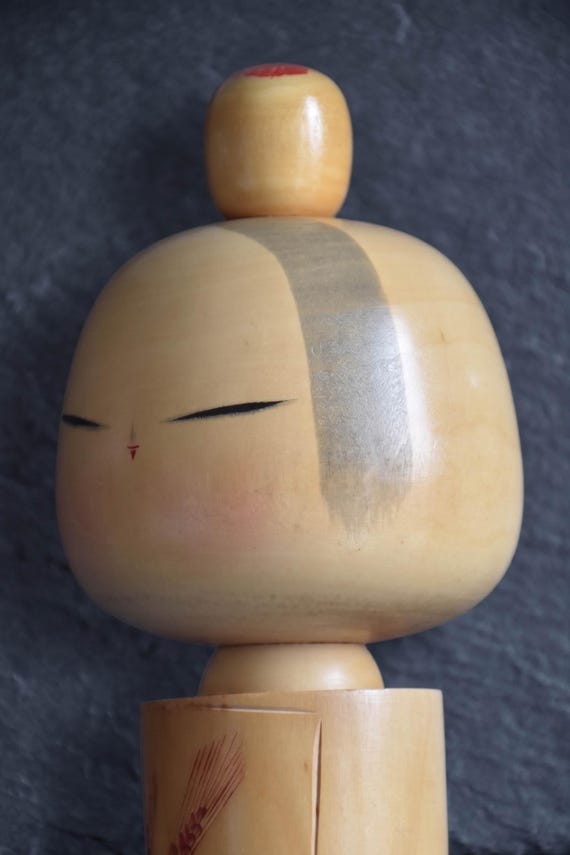 Sadao Kishi Spirit Of Wheat Kokeshi Doll