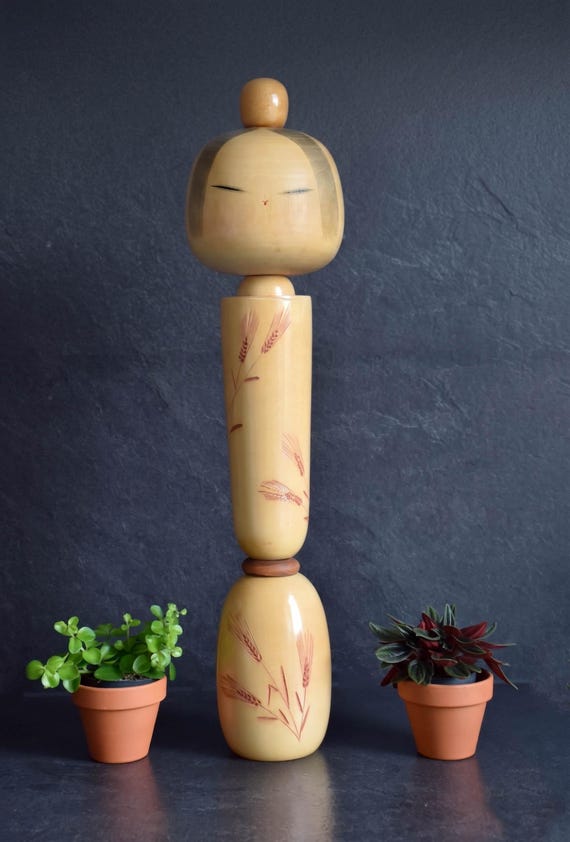 Sadao Kishi Spirit Of Wheat Kokeshi Doll