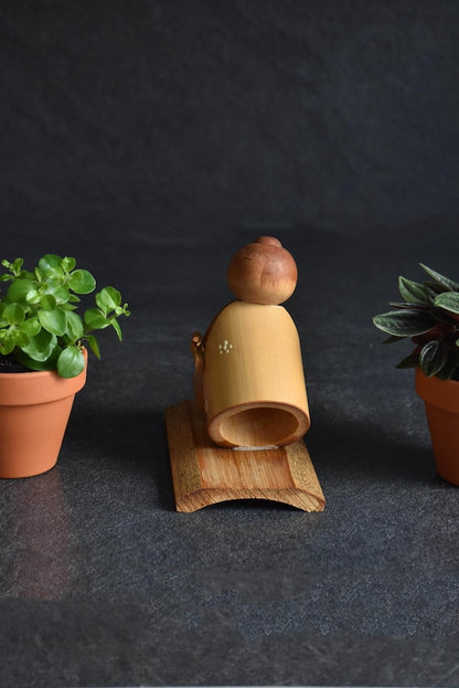 Japanese Bamboo Kokeshi Doll