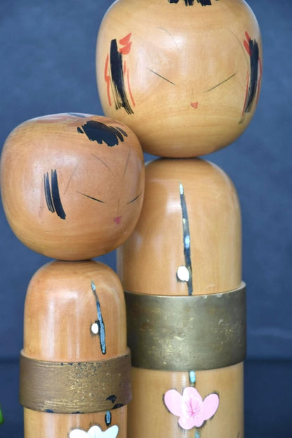 Takahashi Hashime Iroume Kokeshi Pair