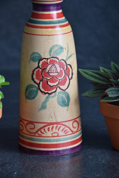 Tsugaru Kokeshi Doll By Senzo Mori