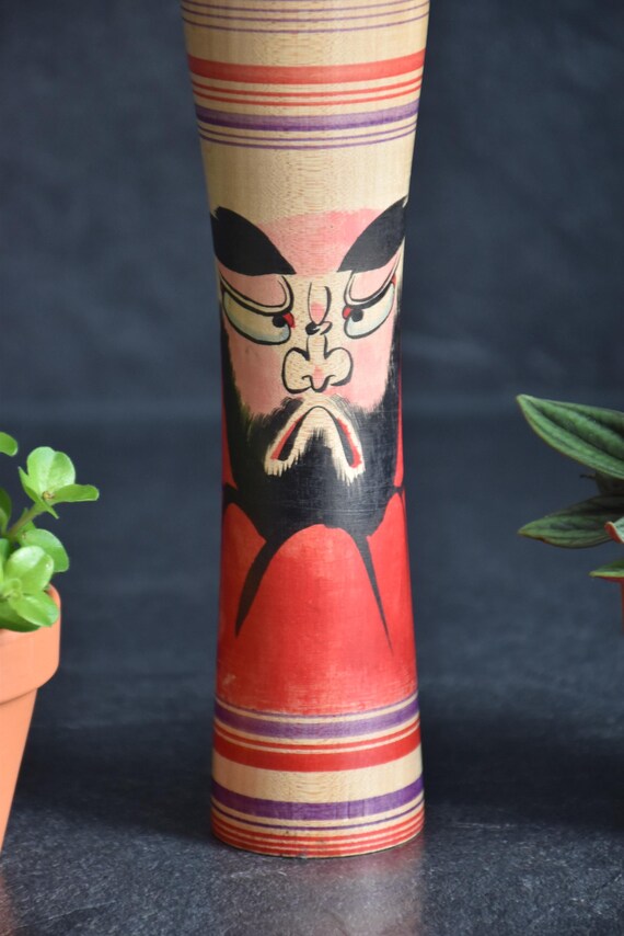 Zenji Sato Tsugaru Kokeshi Doll Daruma Motif