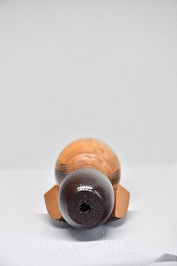 Hand-Painted Kokeshi Doll By Tomio Ishida