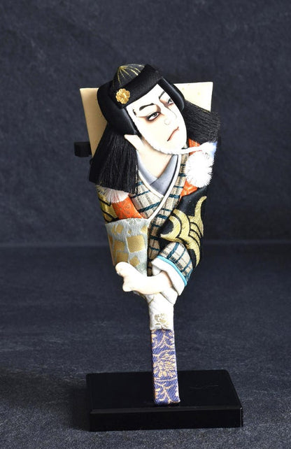 Japanese Hagoita With Kimono Doll
