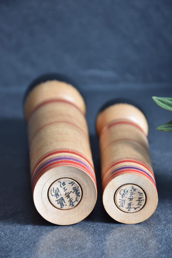 Zenji Sato Tsugaru Kokeshi Pair