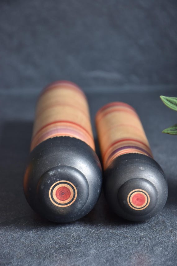 Zenji Sato Tsugaru Kokeshi Pair