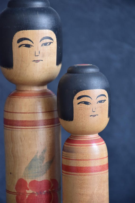 Zenji Sato Tsugaru Kokeshi Pair