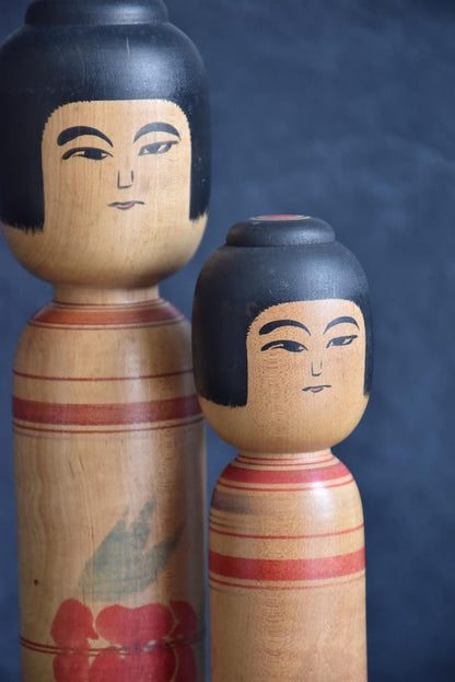 Zenji Sato Tsugaru Kokeshi Pair