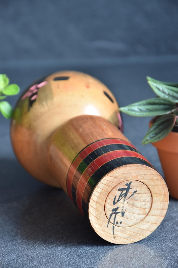 Sosaku Kokeshi By Takeshi Sato