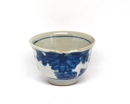 Mino-Yaki Blue & White Porcelain Yunomi Set
