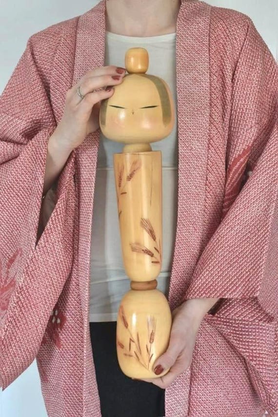 Sadao Kishi Spirit Of Wheat Kokeshi Doll