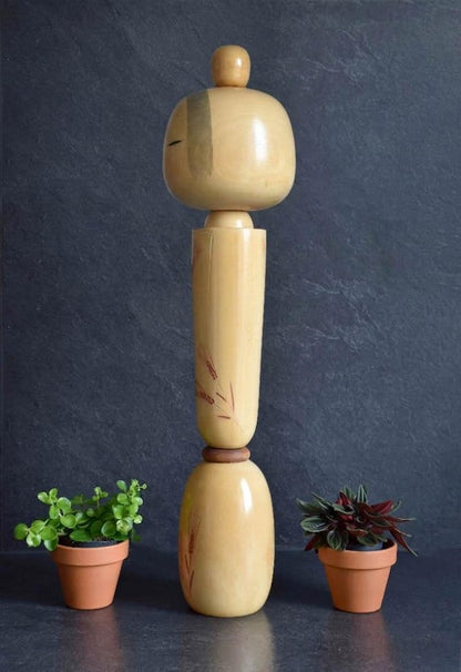 Sadao Kishi Spirit Of Wheat Kokeshi Doll