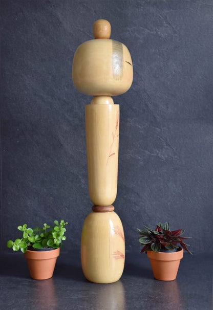 Sadao Kishi Spirit Of Wheat Kokeshi Doll
