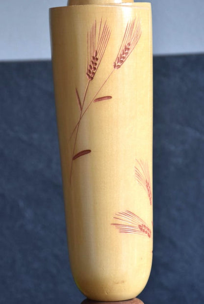 Sadao Kishi Spirit Of Wheat Kokeshi Doll