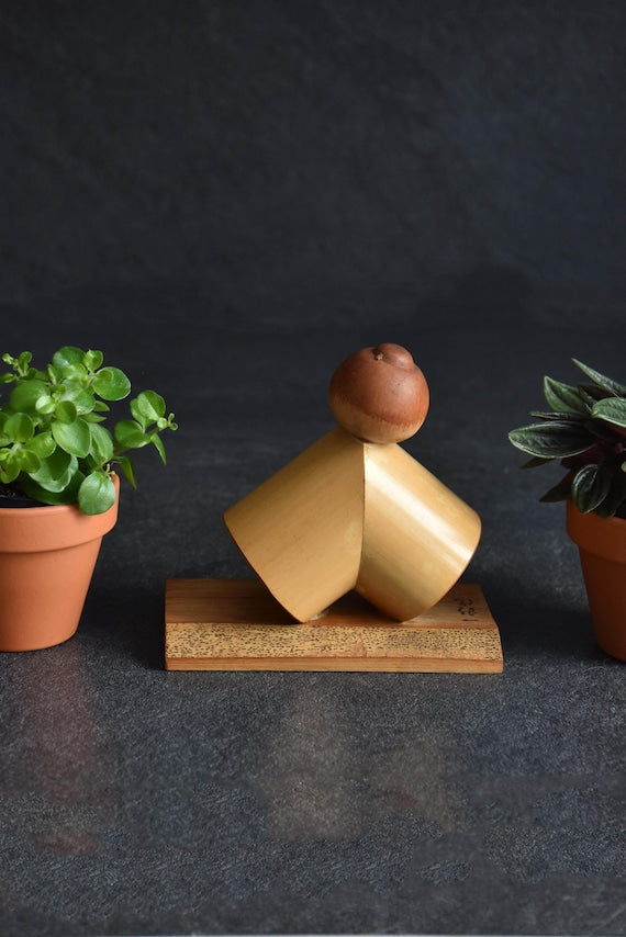 Japanese Bamboo Kokeshi Doll