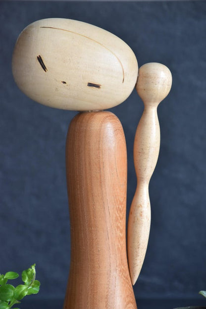 Henso Shojo Braided Girl Kokeshi By Hideo Ishihara
