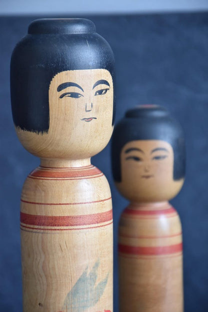 Zenji Sato Tsugaru Kokeshi Pair