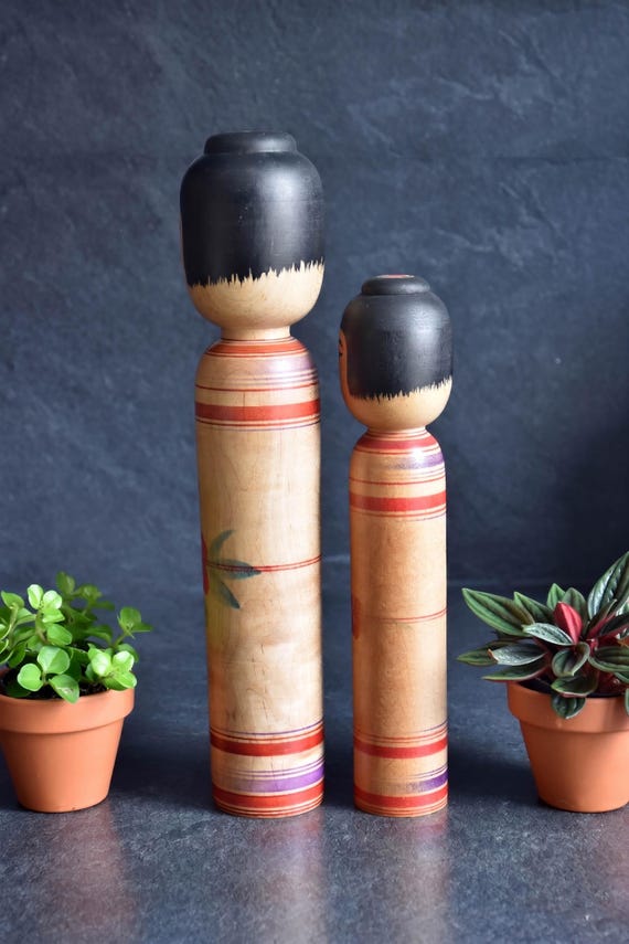 Zenji Sato Tsugaru Kokeshi Pair
