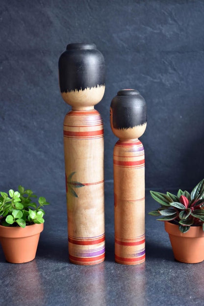Zenji Sato Tsugaru Kokeshi Pair