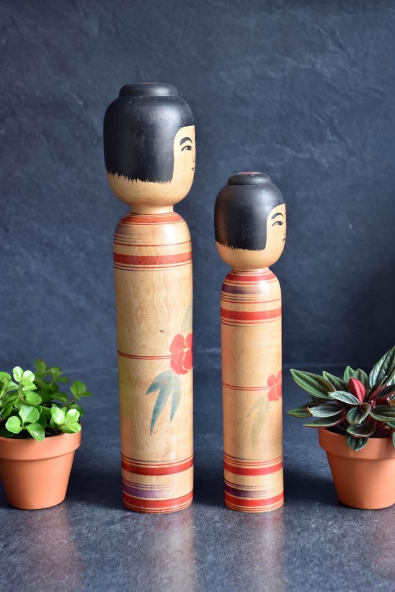 Zenji Sato Tsugaru Kokeshi Pair