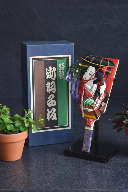 Hagoita Paddle With Kimono Doll