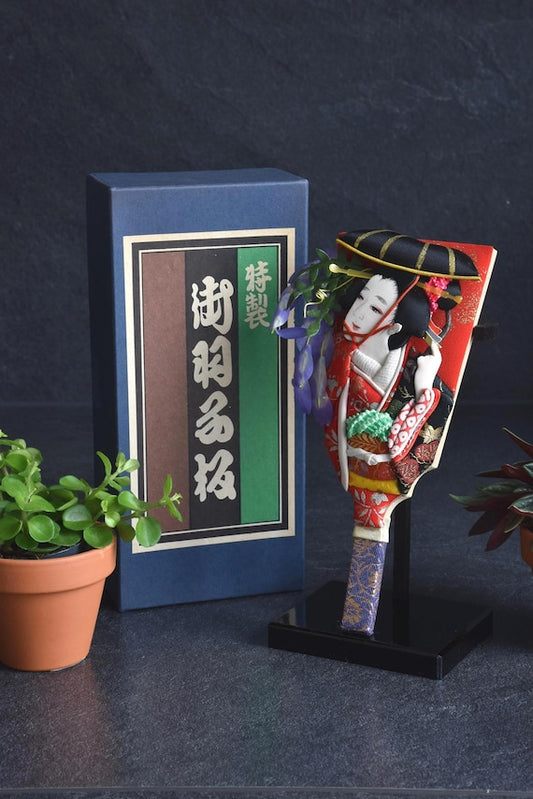 Hagoita Paddle With Kimono Doll
