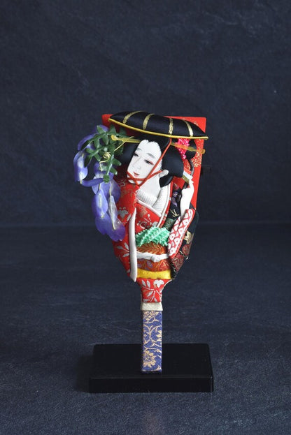 Hagoita Paddle With Kimono Doll