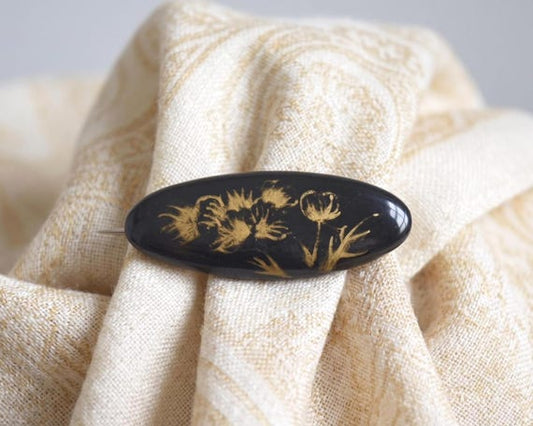 Kiyomizu-Yaki Porcelain Brooch
