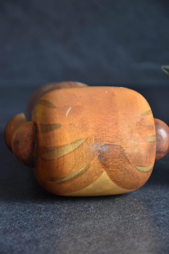 Hajime Miyashita Sosaku kokeshi top view of the head