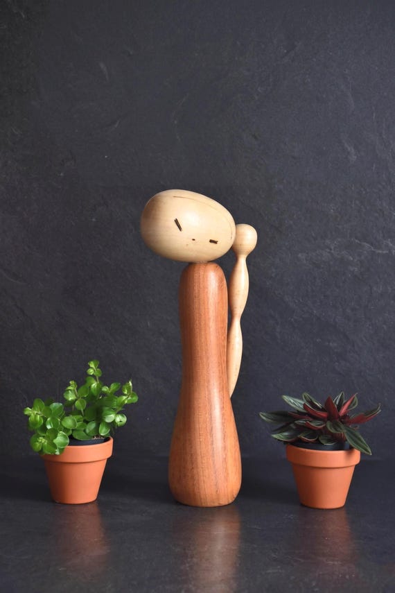 Henso Shojo Braided Girl Kokeshi By Hideo Ishihara