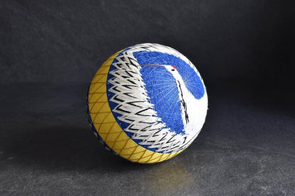 Huge Japanese Temari Ball Black & White Geometric Design