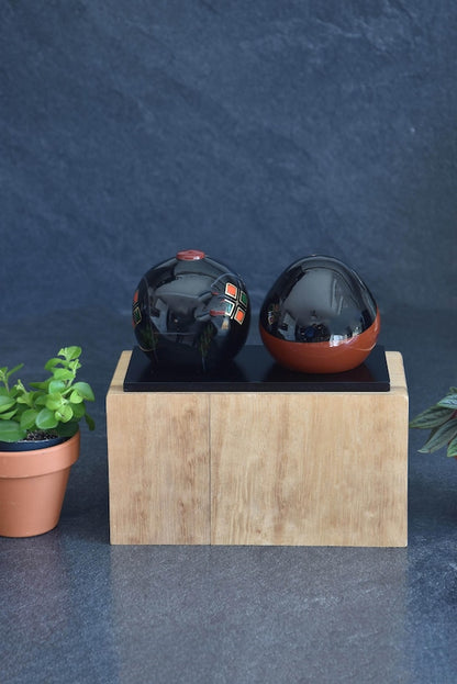 Ouchi Hina Dolls, Lacquerware Emperor & Empress