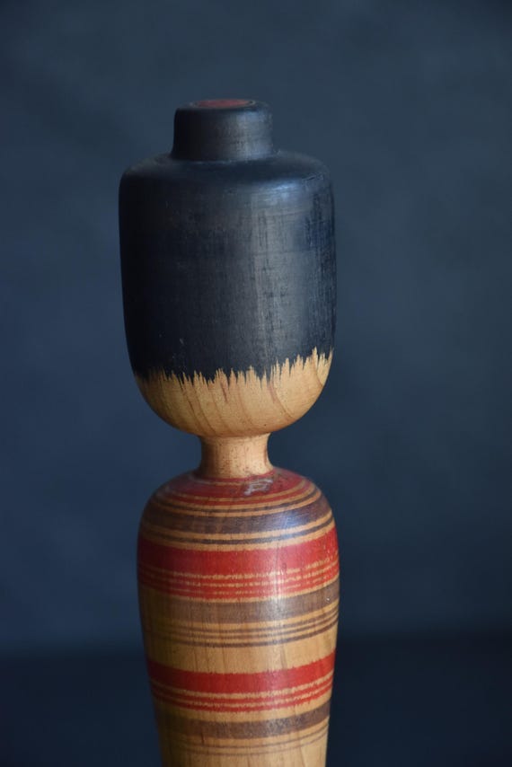 Tsugaru Kokeshi Doll By Zenji Sato