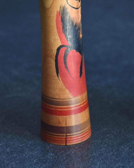 Tsugaru Kokeshi Doll By Zenji Sato