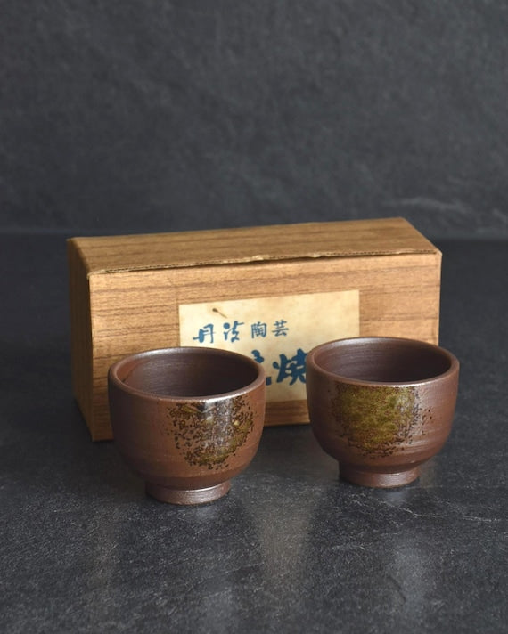 Kyoto Tanba Ware Sake Cups
