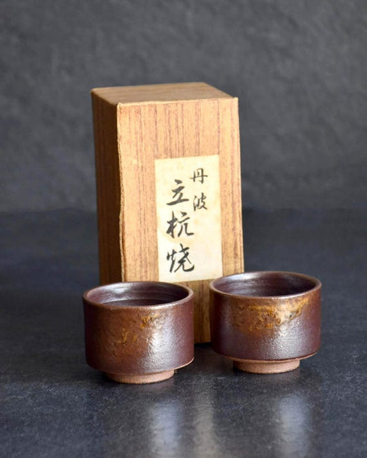 Tanba Ware Sake Cups