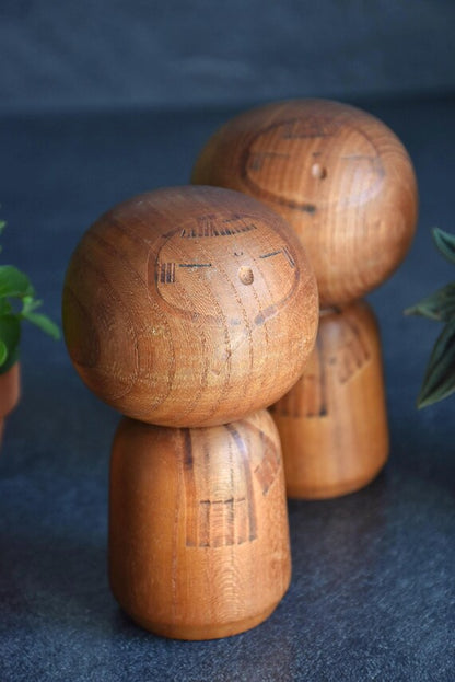 Kenichi Murakami Sosaku Kokeshi Pair