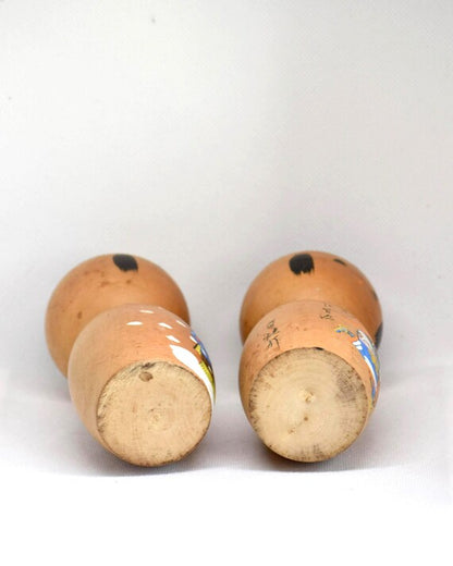 Japanese Kokeshi Dolls Pair